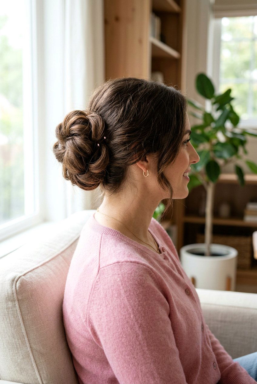 Soft Petal Bun - 20 minimalist work bun for women - 20 minimalist work bun for women