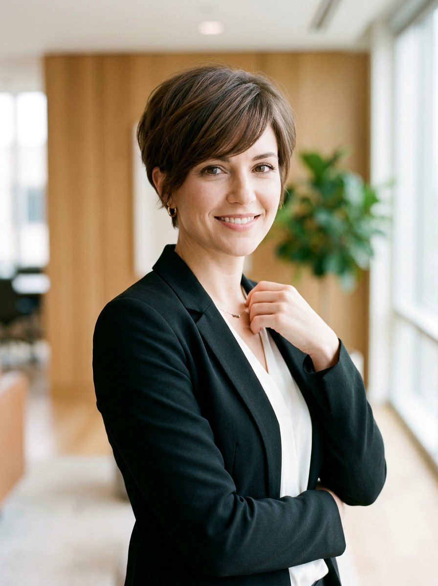 Soft Pixie With Side Bangs - 20 polished short haircut for women - 20 polished short haircut for women