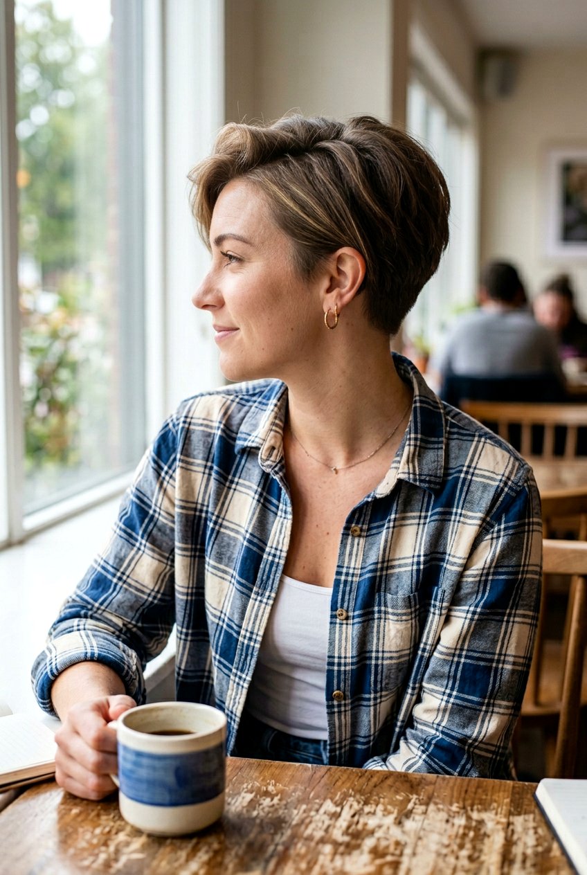 Soft Pixie With Tapered Nape - 20 modern pixie haircut with softness - 20 modern pixie haircut with softness