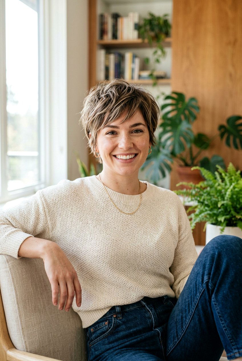 Soft Pixie With Texture For Brunch - 20 brunch hairstyles for women - 20 brunch hairstyles for women