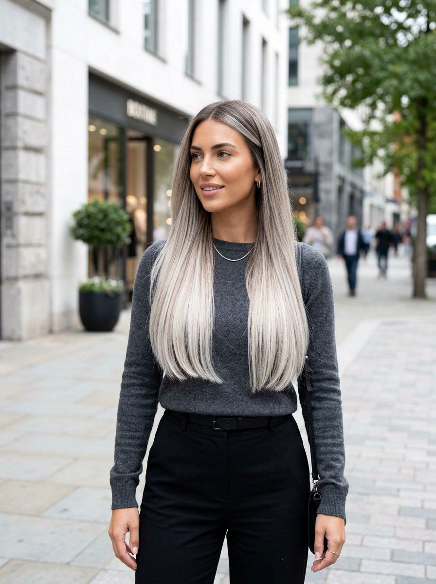 Soft Platinum Balayage With Ash Blonde - 20 soft platinum balayage - 20 soft platinum balayage