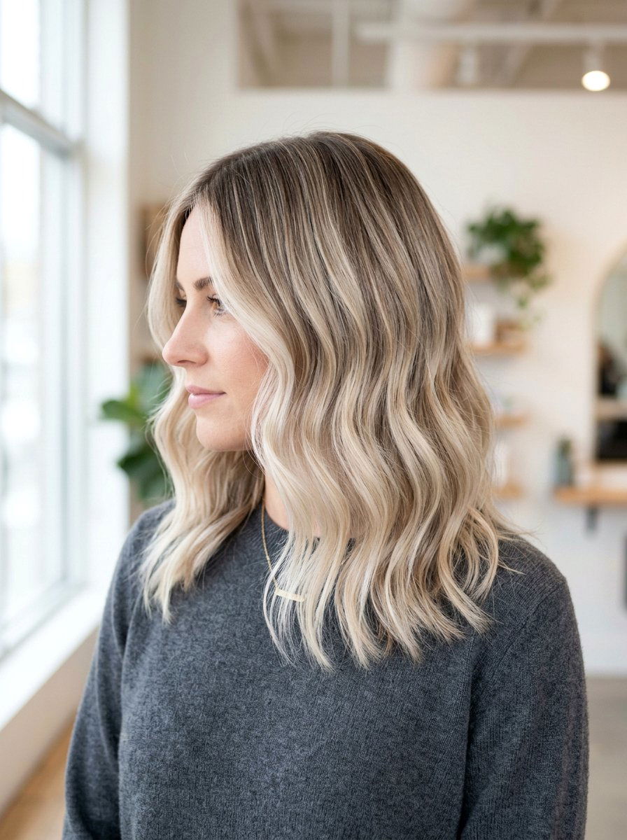 Soft Platinum Balayage With Beige Blonde - 20 soft platinum balayage - 20 soft platinum balayage