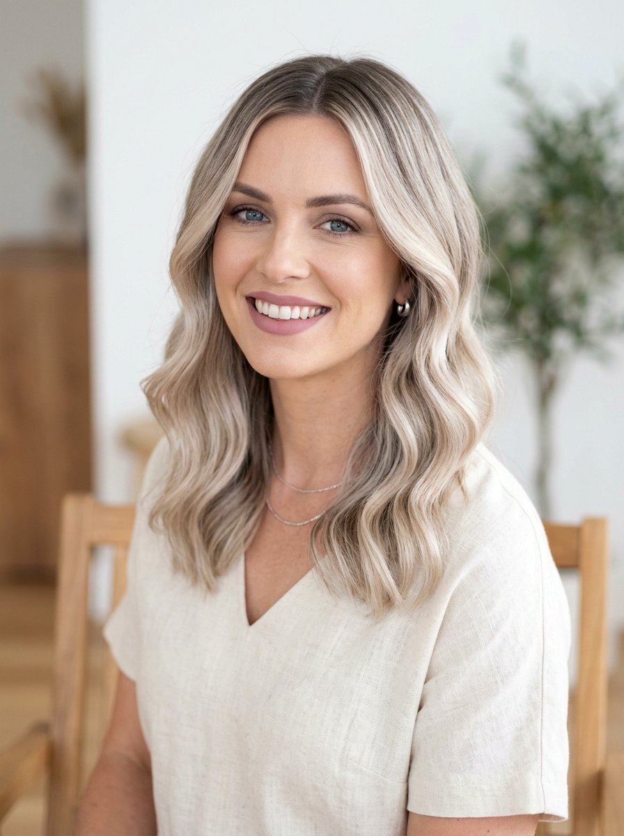 Soft Platinum Balayage With Shadow Root - 20 soft platinum balayage - 20 soft platinum balayage