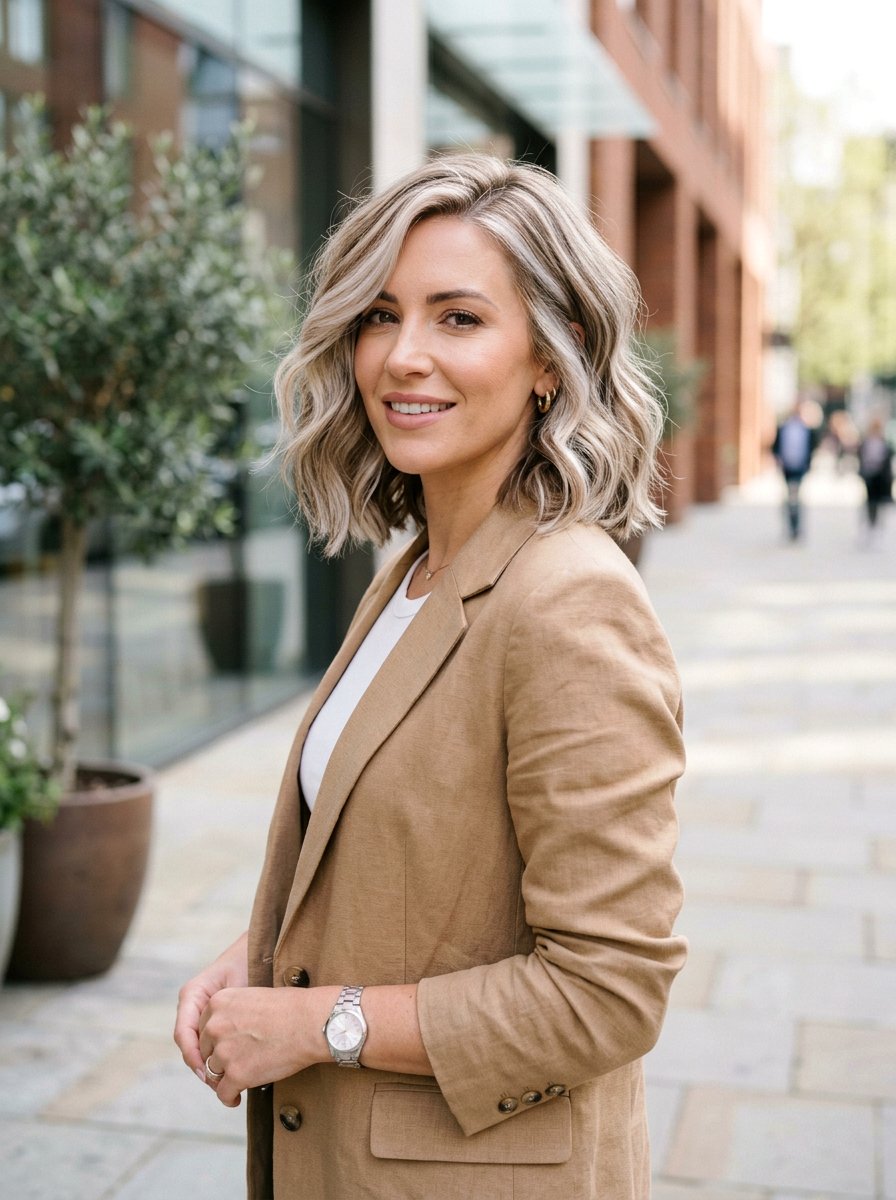 Soft Platinum with Mushroom Brown Lowlights - 20 soft platinum with lowlights - 20 soft platinum with lowlights