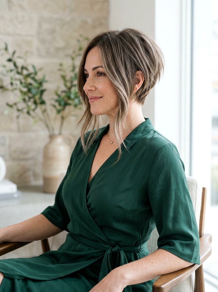 Soft Razor Cut Graduated Bob - 20 short razor haircut for women - 20 short razor haircut for women