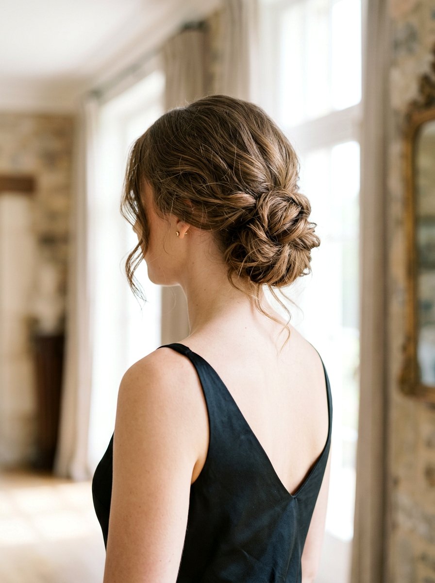 Soft Romantic Chignon - 20 party hairstyle for black dress - 20 party hairstyle for black dress