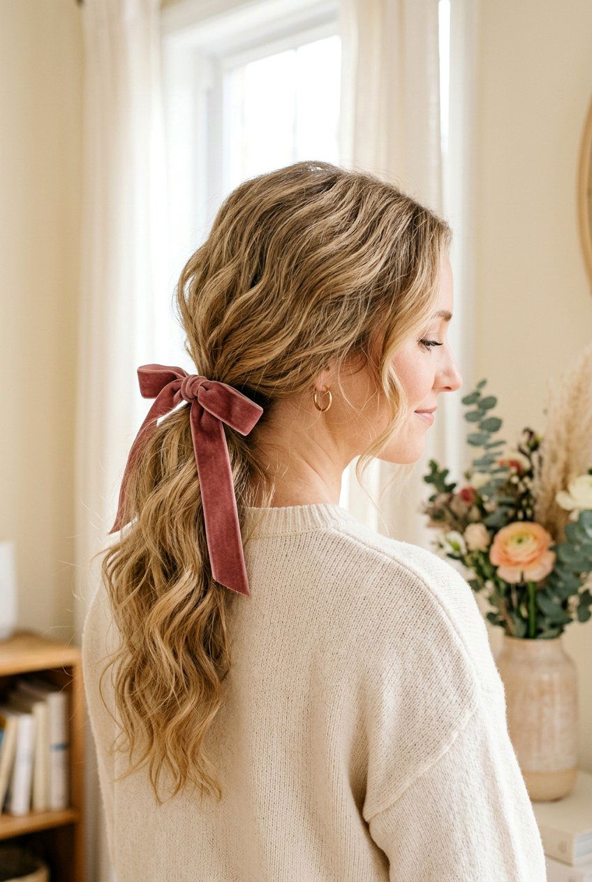 Soft Romantic Low Pony - 20 bridesmaid hairstyles - 20 bridesmaid hairstyles