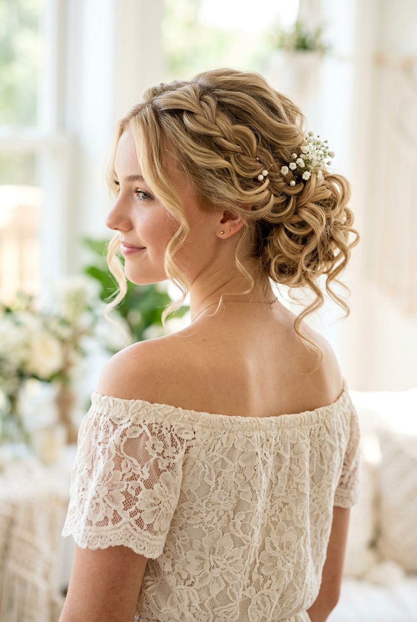 Soft Romantic Updo - 20 birthday hairstyle for teenage girls - 20 birthday hairstyle for teenage girls