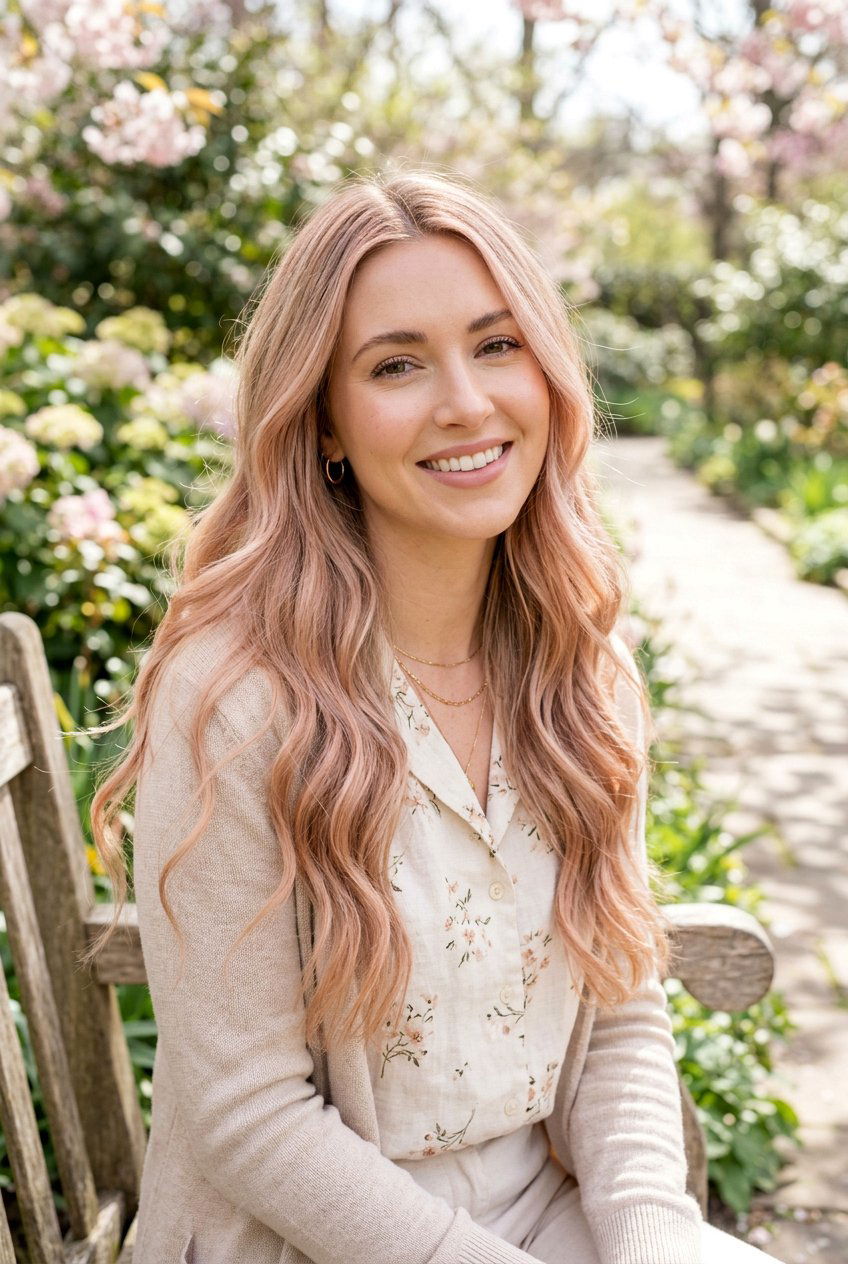 Soft Rose Gold Balayage On Blonde Hair - 20 rose gold balayage hair - 20 rose gold balayage hair