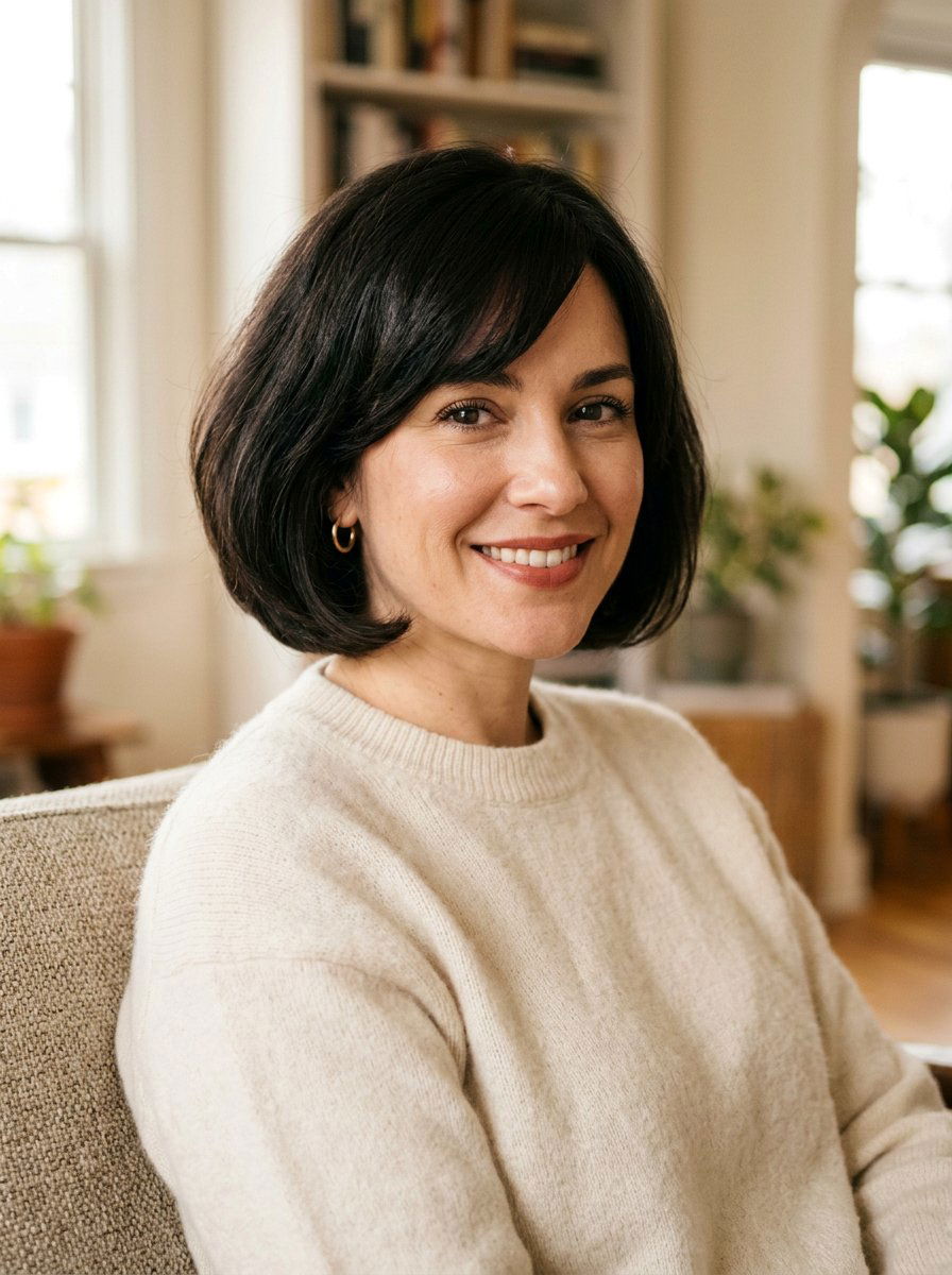 Soft Rounded Bob For Thick Coarse Hair - 20 short haircut for thick coarse hair - 20 short haircut for thick coarse hair