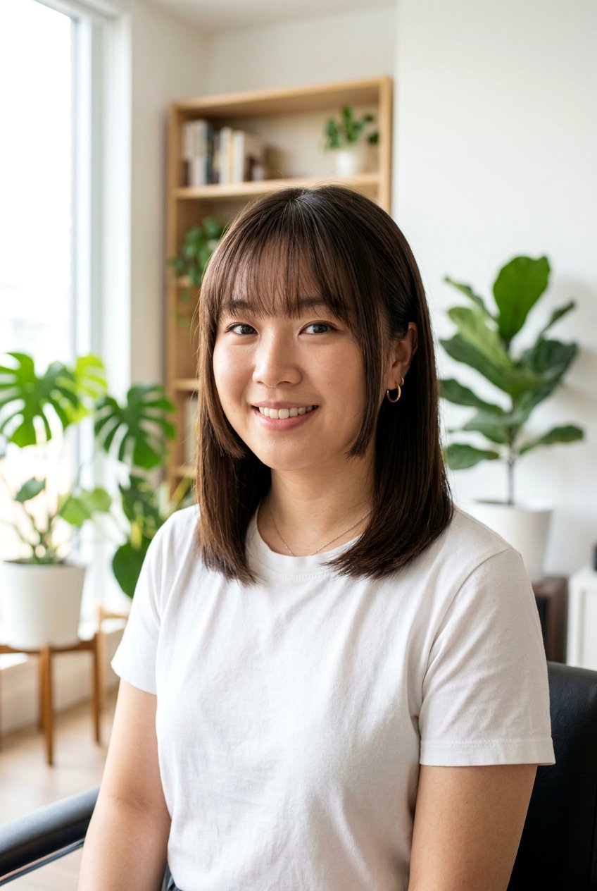 Soft Rounded Hime Cut For Round Face - 20 soft hime cut hairstyle - 20 soft hime cut hairstyle