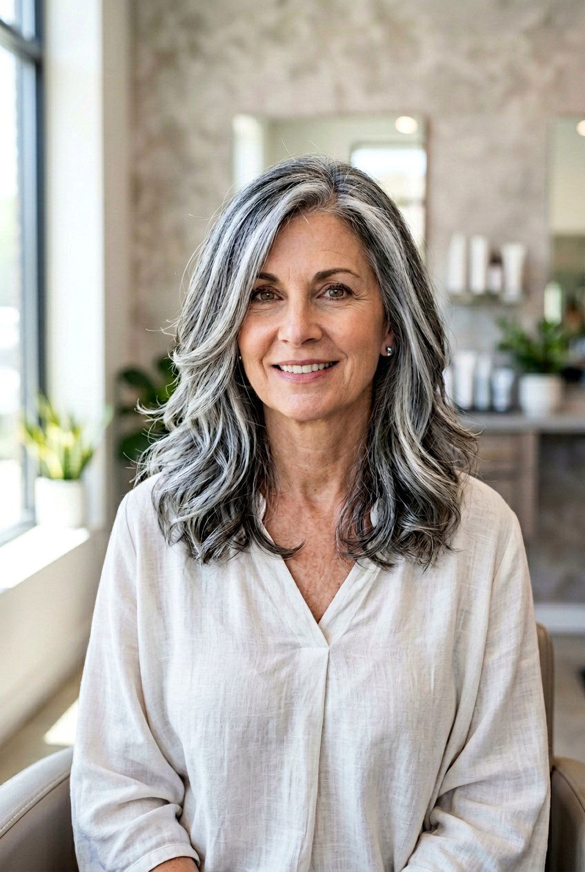 Soft Salt And Pepper Balayage For Fine Hair - 20 salt and pepper balayage - 20 salt and pepper balayage