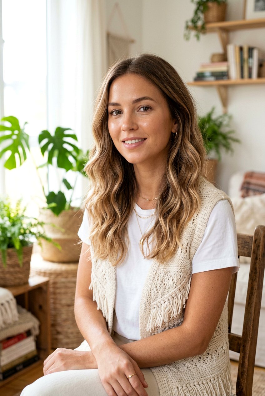 Soft Sandalwood Balayage - 20 dimensional brunette for fine hair women - 20 dimensional brunette for fine hair women