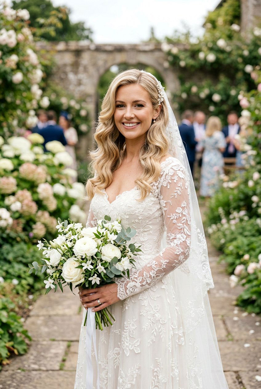 Soft Sculpted Waves - 20 bridal hairstyle with vintage waves - 20 bridal hairstyle with vintage waves