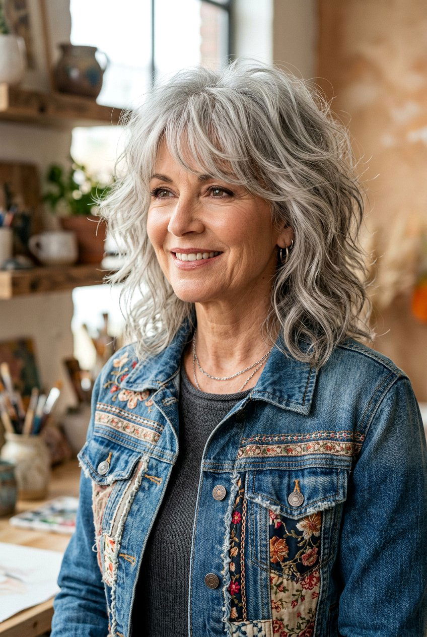 Soft Shag Fringe - 20 soft fringe haircut for mature women - 20 soft fringe haircut for mature women