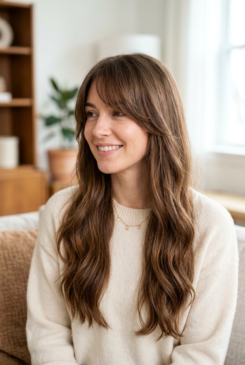 Soft Side Bangs Long Hair - 20 side bangs for long hair - 20 side bangs for long hair