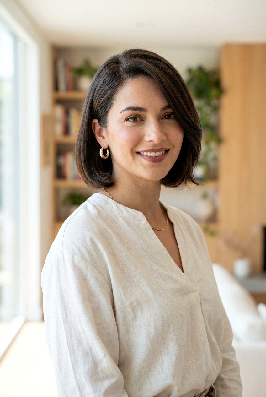 Soft Side Swept Bob for Frizzy Hair - 20 haircuts for dry frizzy hair - 20 haircuts for dry frizzy hair