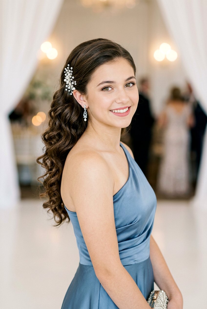 Soft Side Swept Curls For Teens - 20 formal dance hairstyles for teens - 20 formal dance hairstyles for teens