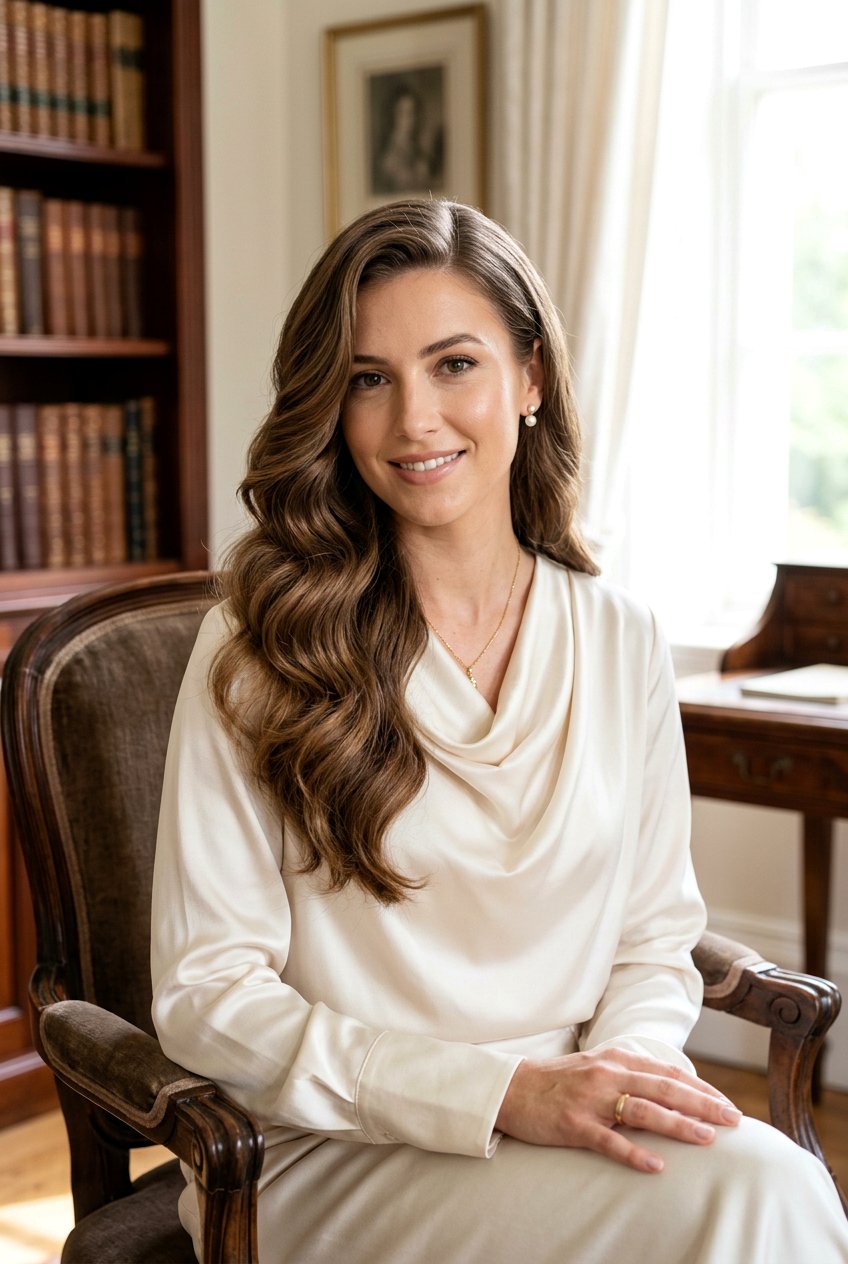 Soft Side Swept Waves - 20 old money hairstyles - 20 old money hairstyles