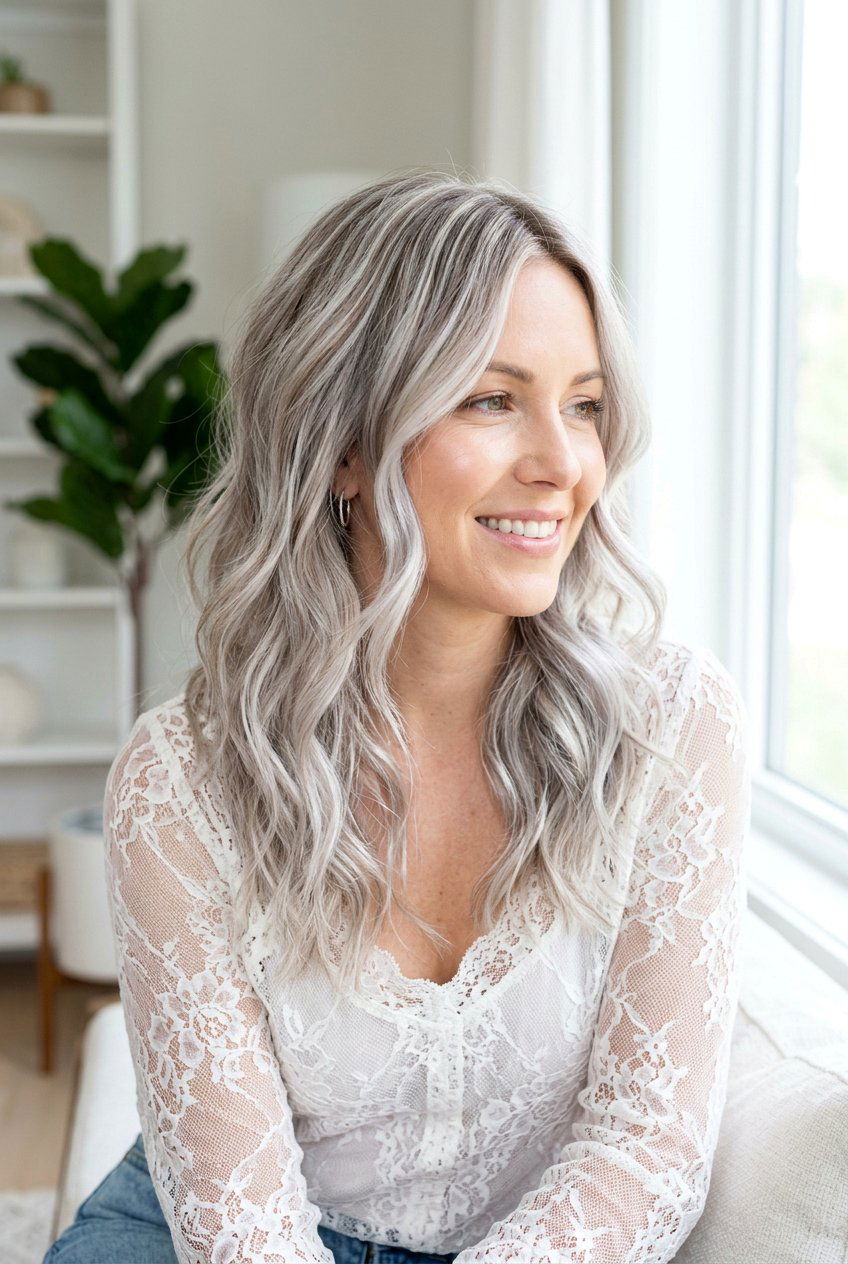 Soft Silver Blonde Highlights For Fine Hair - 20 cool silver blonde highlights - 20 cool silver blonde highlights