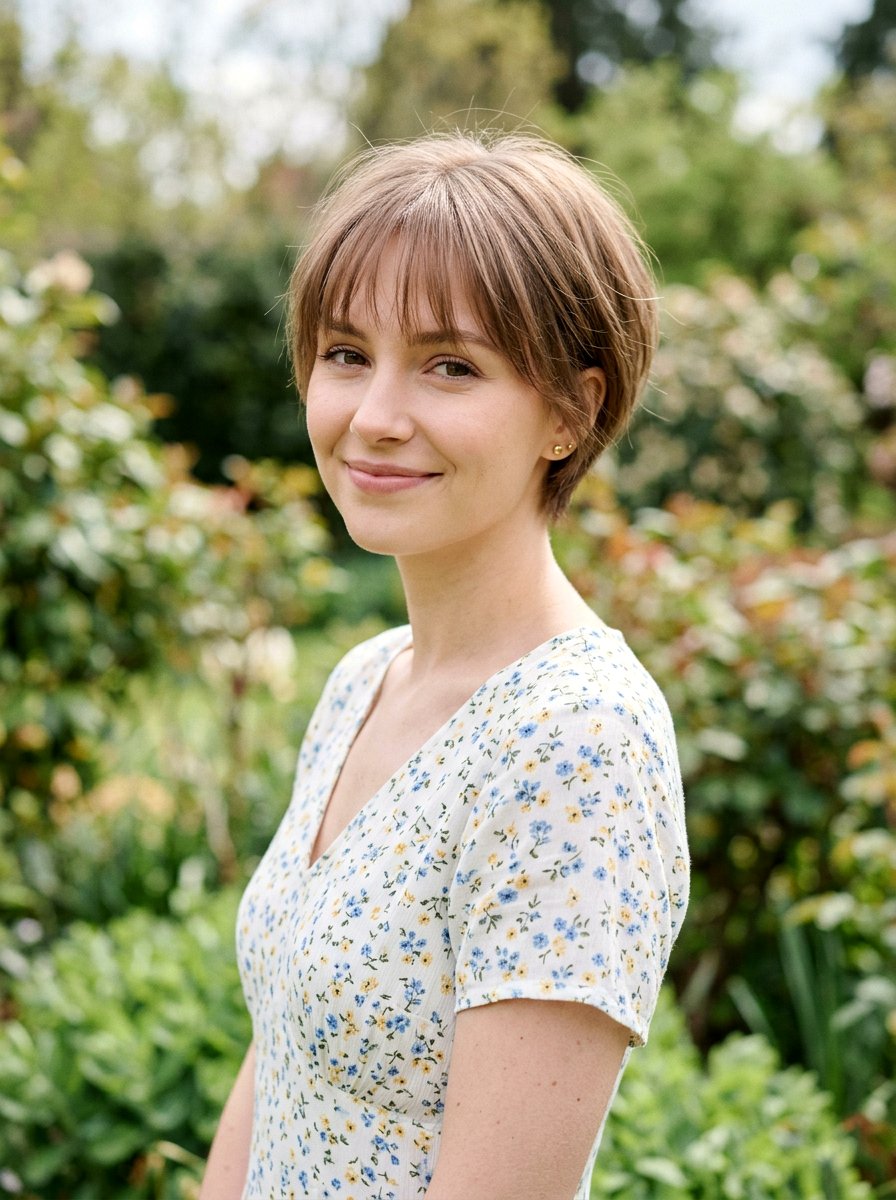 Soft Straight Bixie With See Through Bangs - 20 straight bixie haircut with bangs - 20 straight bixie haircut with bangs