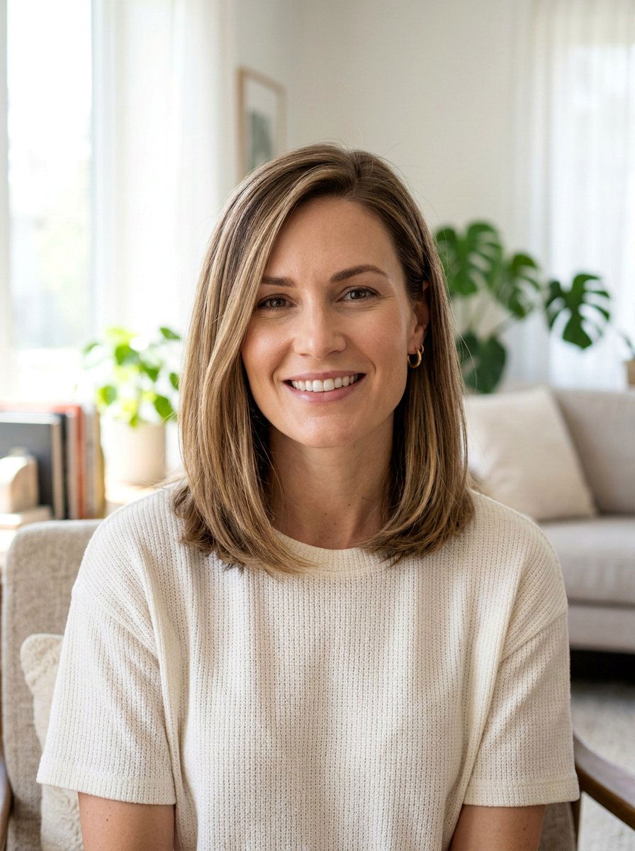 Soft Straight Lob Haircut For Square Face - 20 soft straight lob haircut - 20 soft straight lob haircut