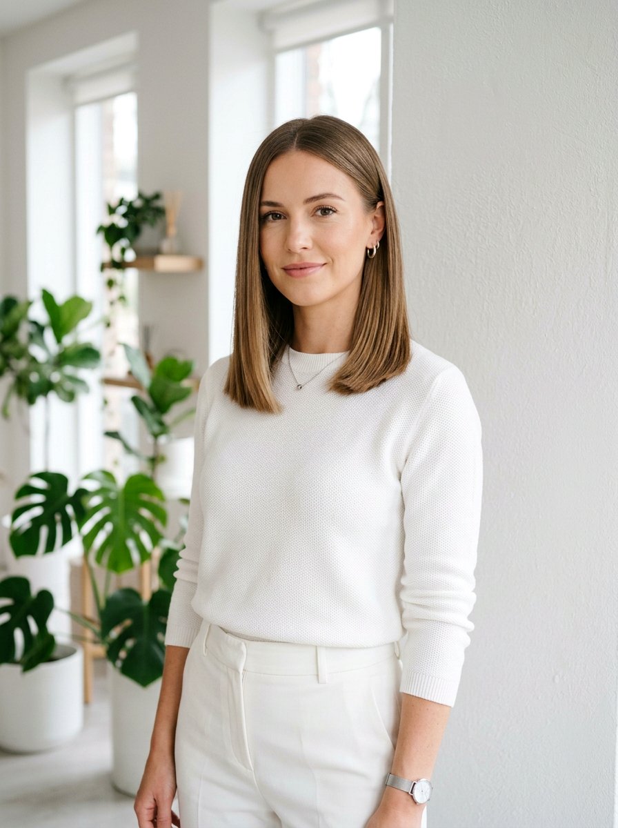 Soft Straight Lob Haircut With Blunt Ends - 20 soft straight lob haircut - 20 soft straight lob haircut