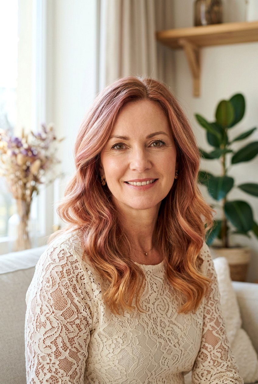 Soft Strawberry Auburn Balayage For Light Hair - 20 auburn balayage for women over 50 - 20 auburn balayage for women over 50