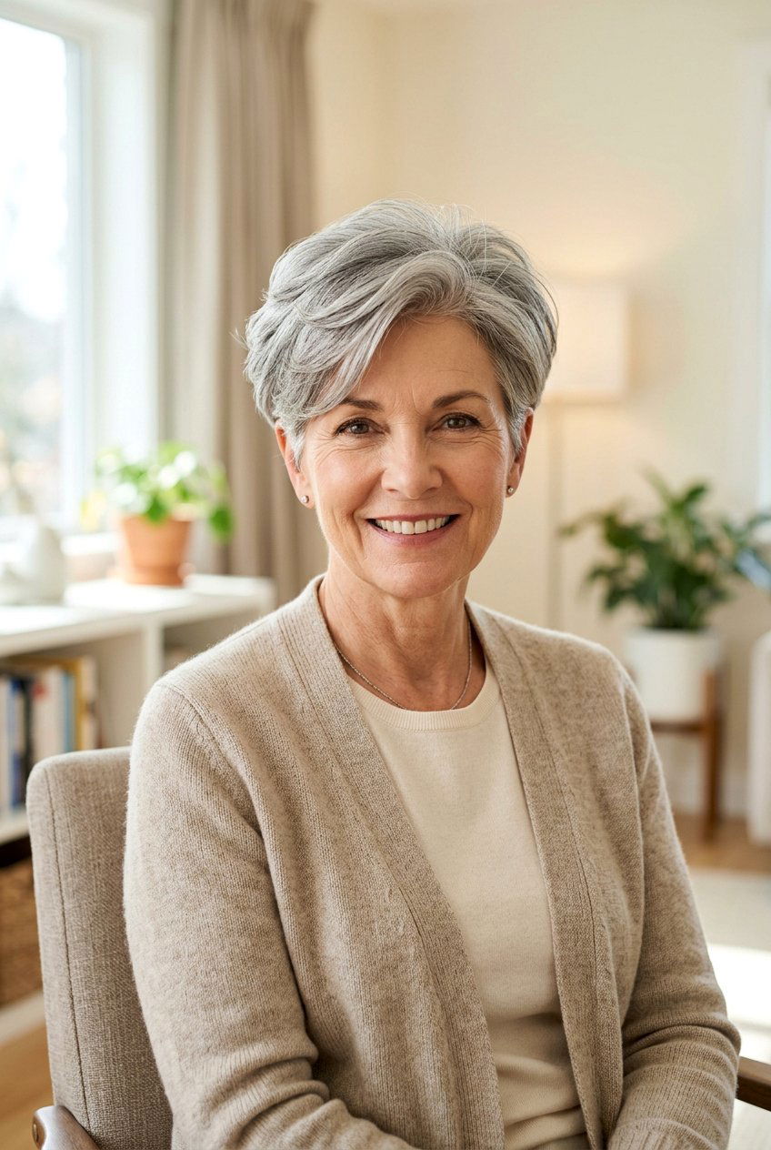 Soft Tapered Cut for Women Over 50 - 20 haircuts for thinning crown - 20 haircuts for thinning crown