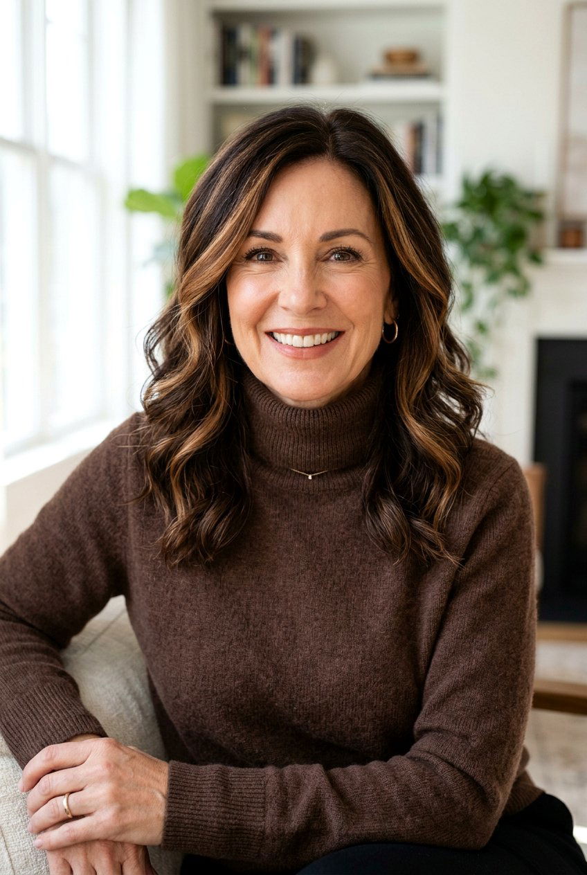 Soft Toffee Face Framing - 20 face framing highlights for women over 50 - 20 face framing highlights for women over 50