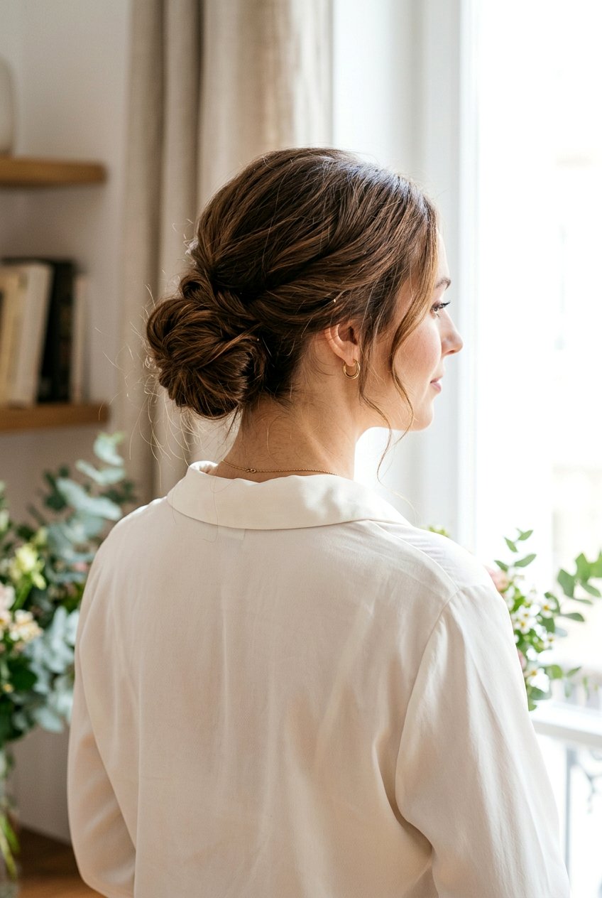 Soft Twisted Chignon - 20 natural hair updo with twists - 20 natural hair updo with twists