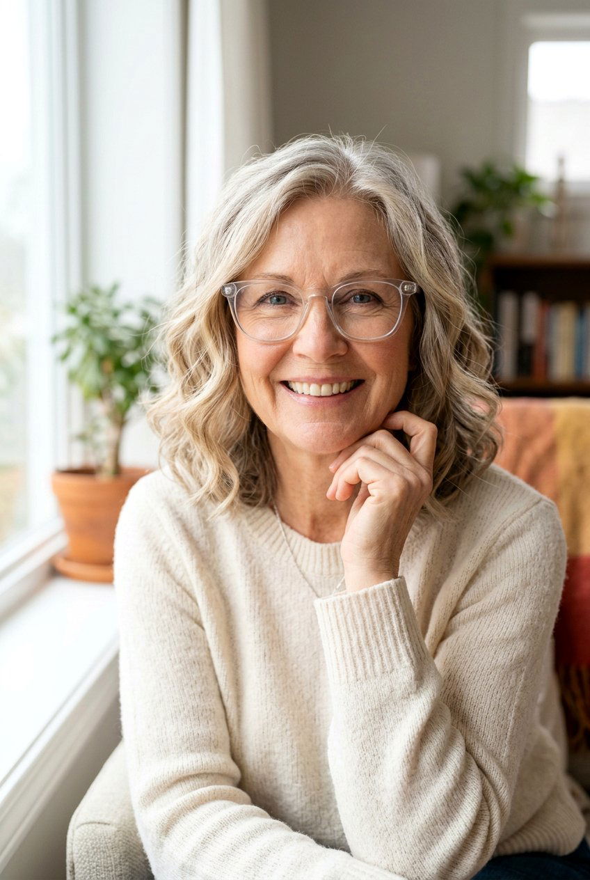Soft Waves For Senior Women - 20 hairstyles for women over 60 with glasses - 20 hairstyles for women over 60 with glasses