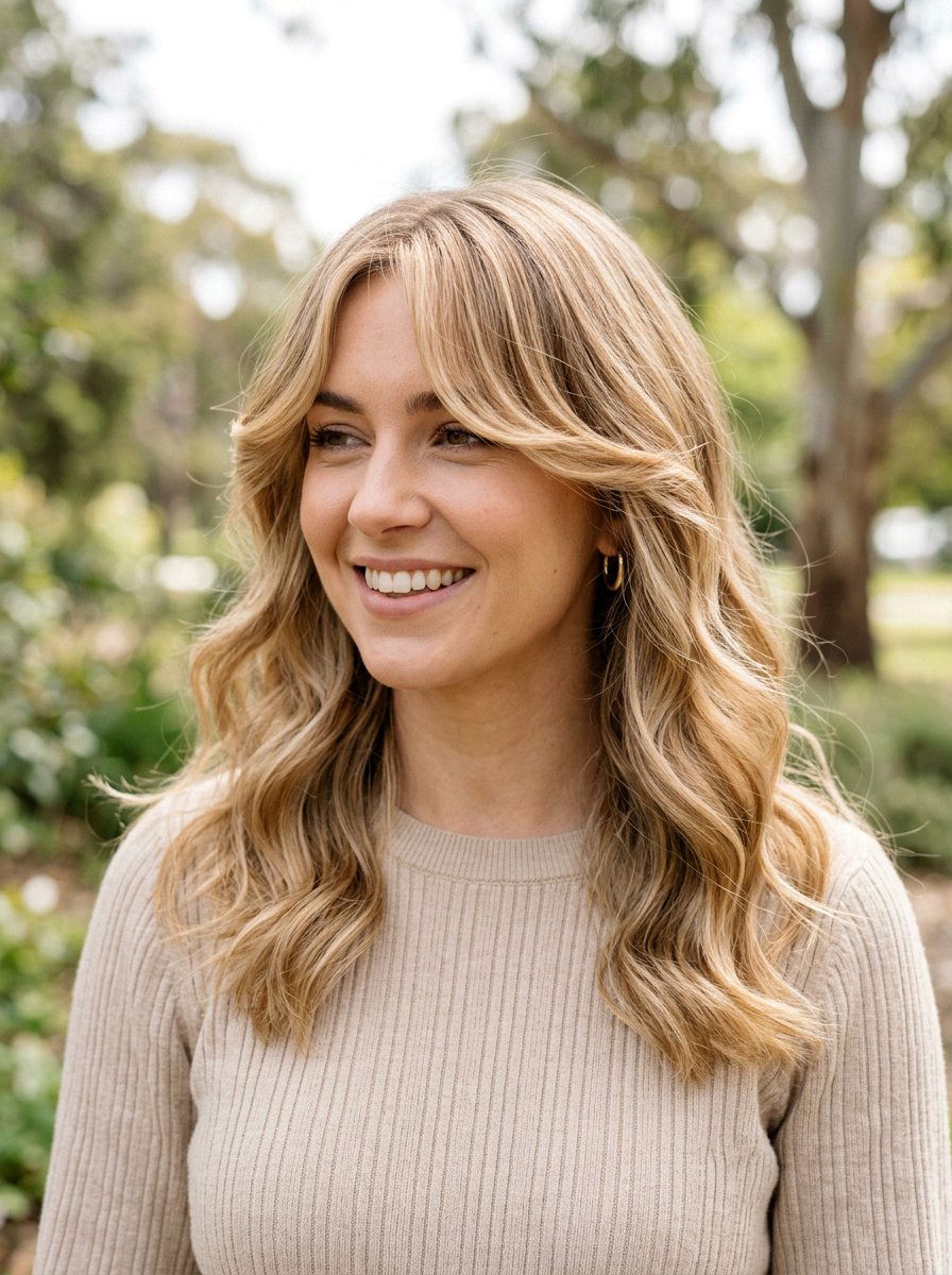 Soft Waves With Curtain Bangs - 20 soft glam hairstyle for mature women - 20 soft glam hairstyle for mature women