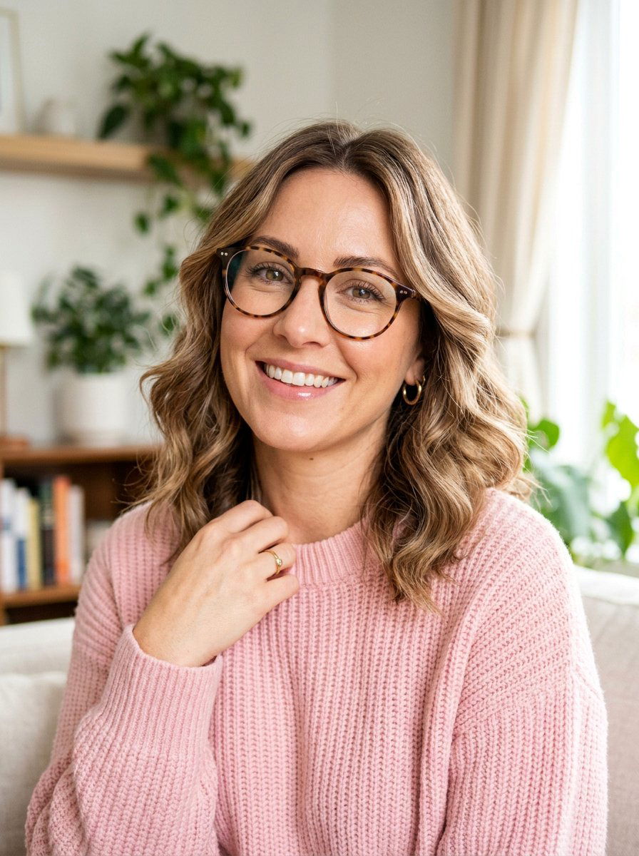 Soft Waves With Face Framing - 20 interview hairstyle with glasses - 20 interview hairstyle with glasses