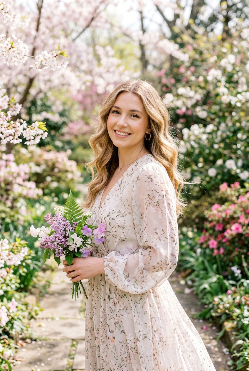 Soft Waves With Middle Part - 20 bridal hairstyle for minimalist wedding - 20 bridal hairstyle for minimalist wedding