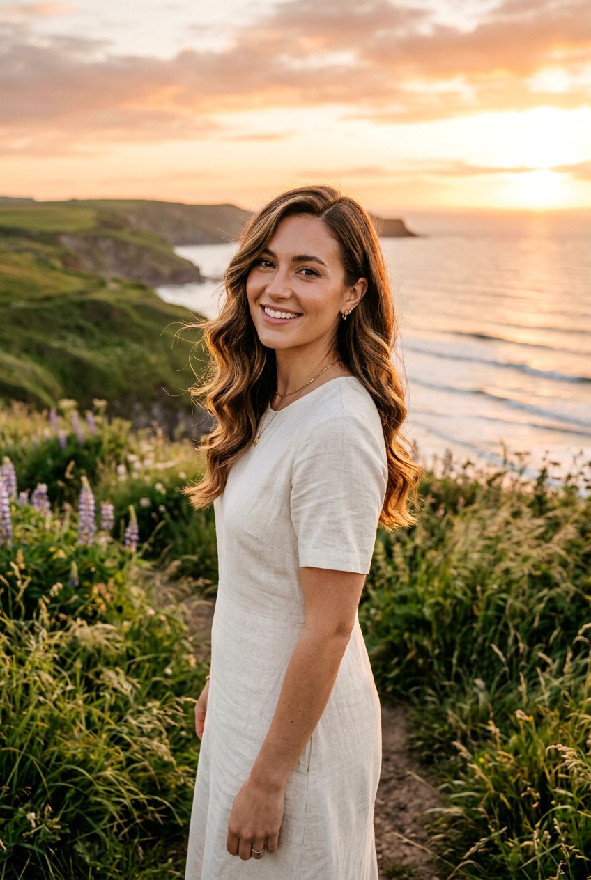 Soft Waves With Side Part For Engagement Photos - 20 engagement shoot hairstyles - 20 engagement shoot hairstyles