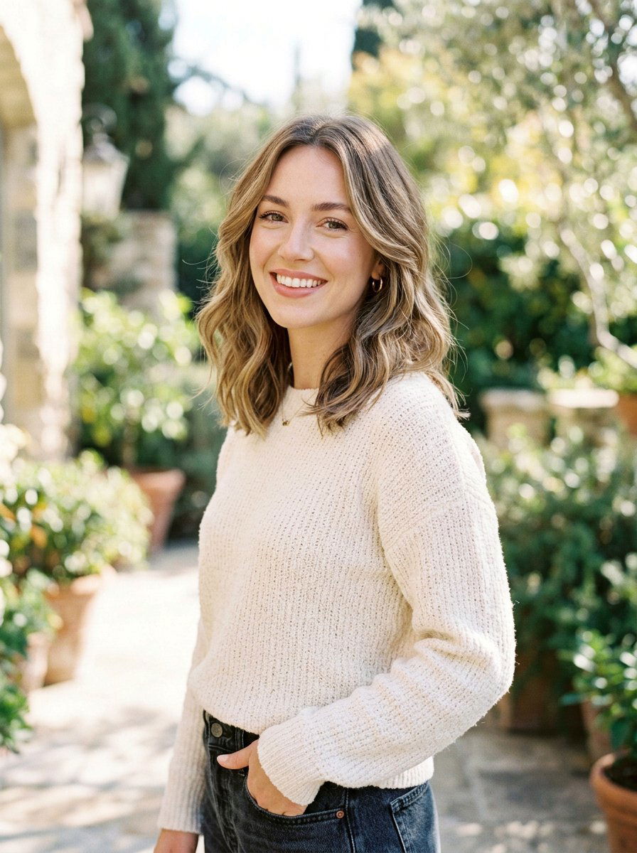 20 Gorgeous Wavy Lob with Face Framing Layers Inspirations