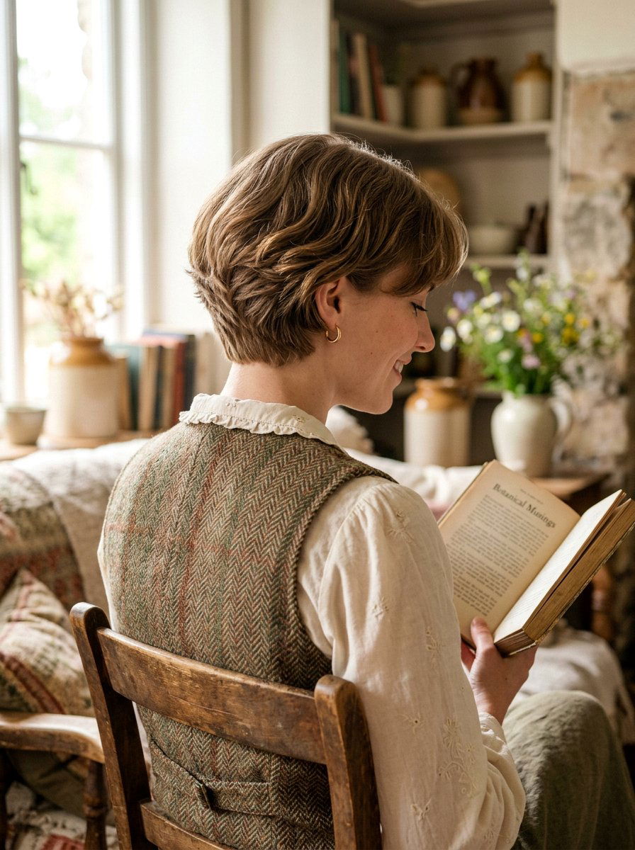 Soft Wedge Cottagecore Haircut - 20 cottagecore haircut ideas - 20 cottagecore haircut ideas