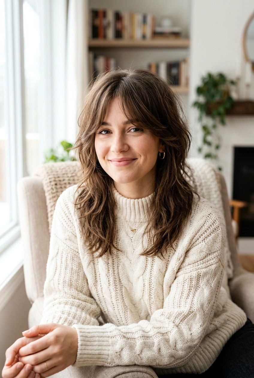 Soft Wolf Cut - 20 winter haircut ideas for women - 20 winter haircut ideas for women