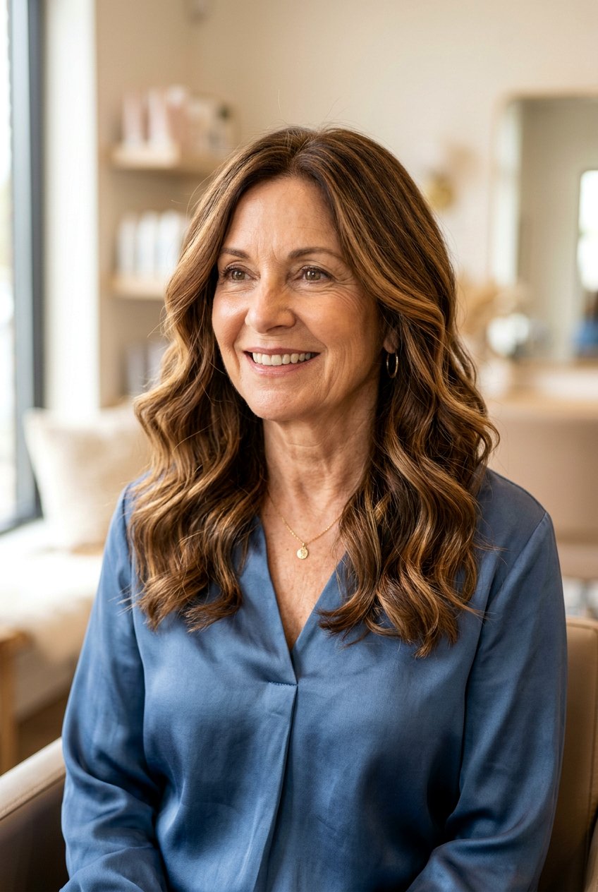 Soft caramel balayage - 20 natural looking balayage for older women - 20 natural looking balayage for older women