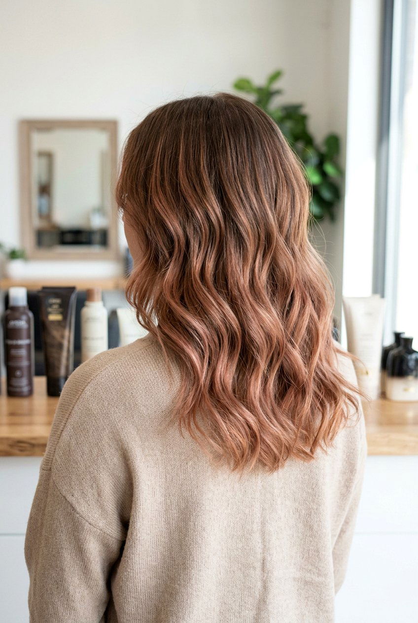 Soft copper balayage - 20 copper balayage hair color - 20 copper balayage hair color