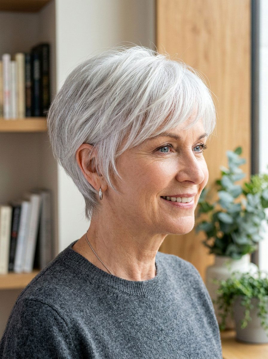 Soft cropped pixie for fine hair - 20 wispy pixie haircut for older women - 20 wispy pixie haircut for older women