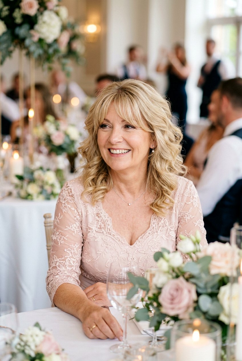 Soft curls with curtain bangs mother of the bride - 20 soft curls for mother of the bride - 20 soft curls for mother of the bride