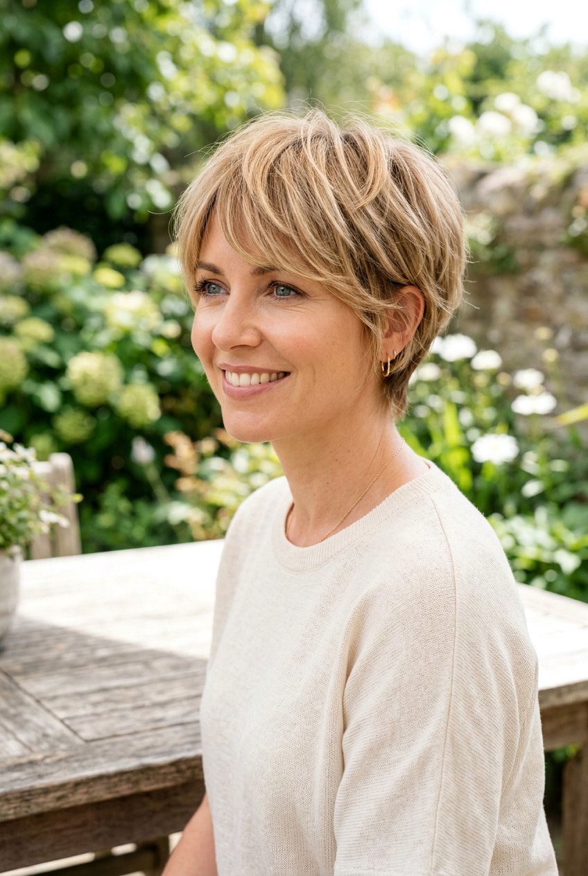 Soft feathered shaggy pixie - 20 short shaggy pixie cut - 20 short shaggy pixie cut