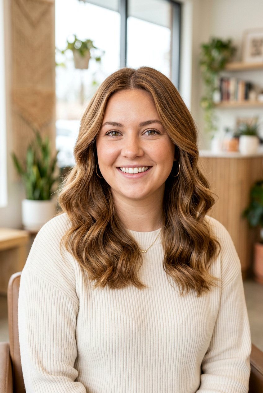 Soft waves for round face - 20 medium haircuts for round faces - 20 medium haircuts for round faces