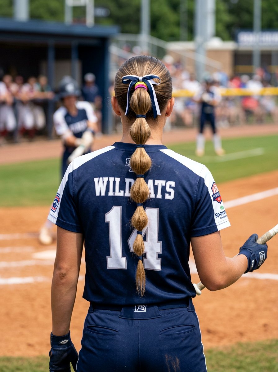 Softball Ponytail With Bubble Braided Length - 20 softball braid ponytail - 20 softball braid ponytail
