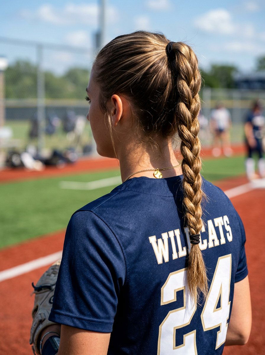 Softball Rope Braid Ponytail - 20 softball braid ponytail - 20 softball braid ponytail