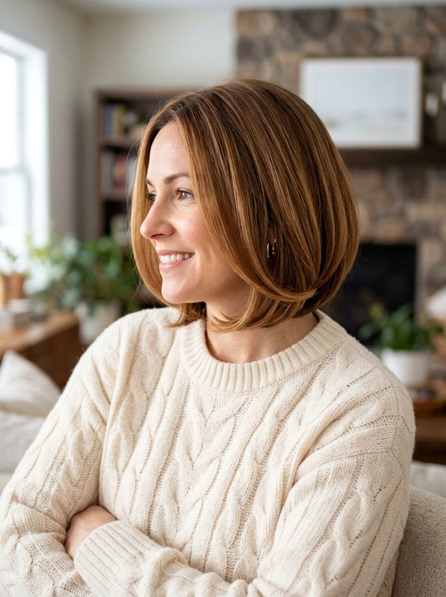 Softly Graduated Bob - 20 polished bob for fine straight hair - 20 polished bob for fine straight hair