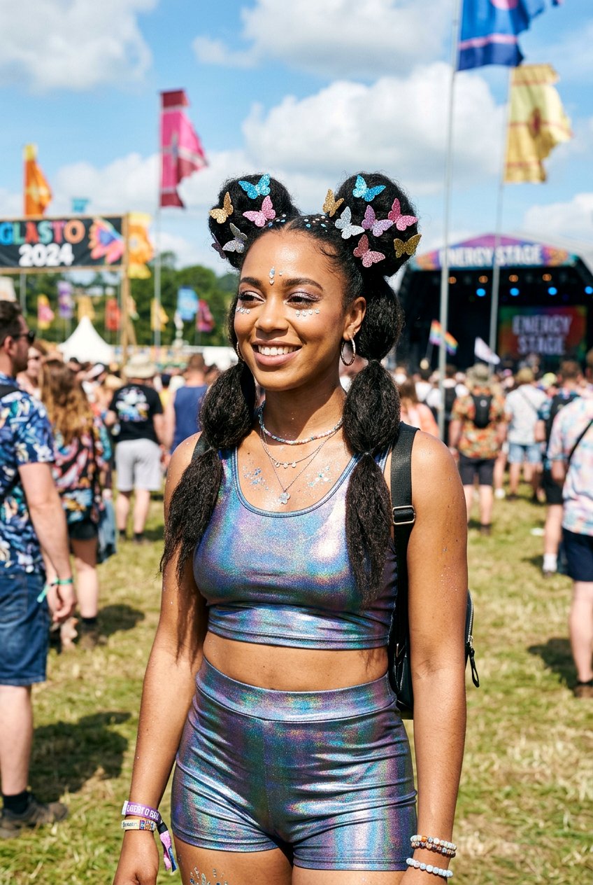 Space Bun Butterfly Clip Ponytail - 20 butterfly clip ponytail hairstyle - 20 butterfly clip ponytail hairstyle