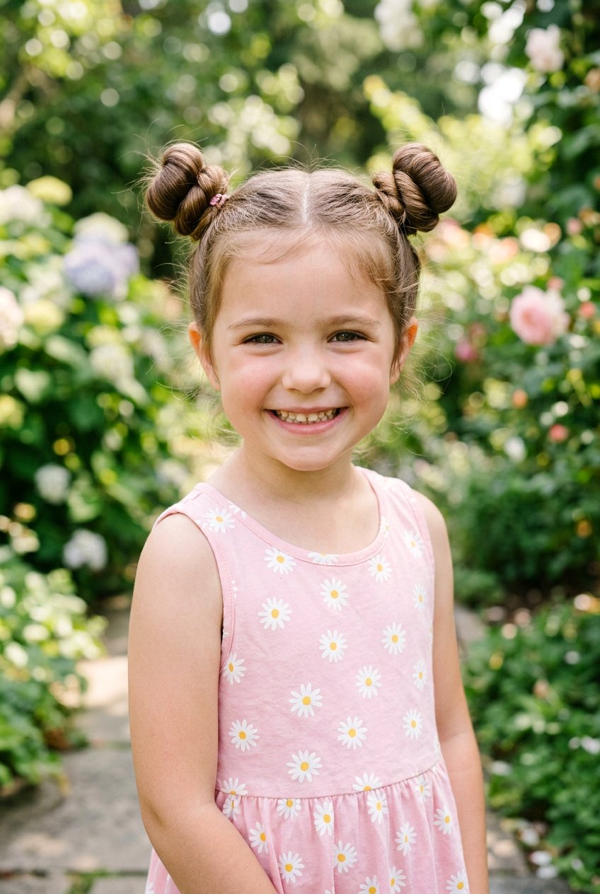 Space Buns - 20 hairstyles for little girls - 20 hairstyles for little girls